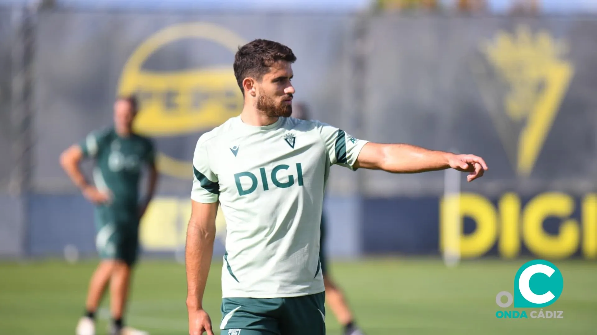 Alvaro García Pacual en un entrenamiento de esta semana (Foto: Cádiz CF)