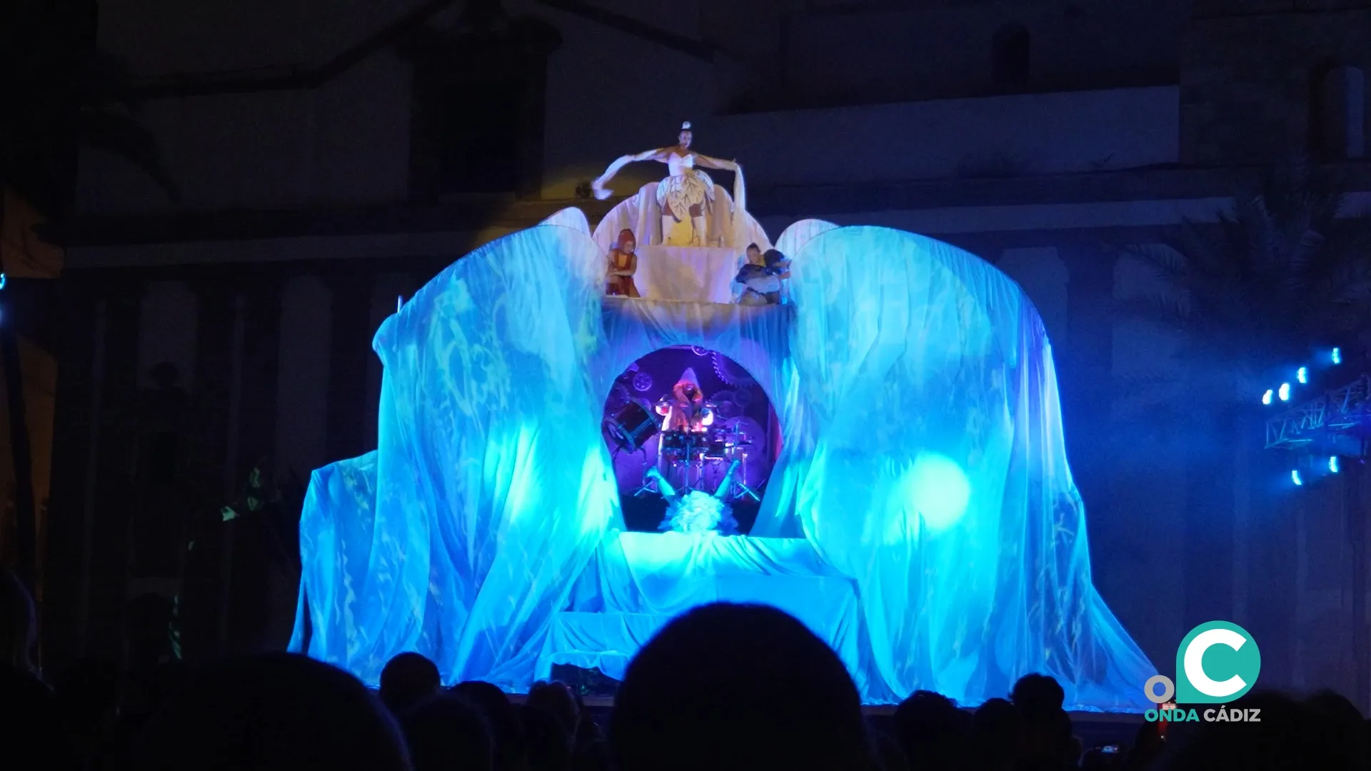El espectáculo de clausura tuvo lugar en la plaza de la Catedral.