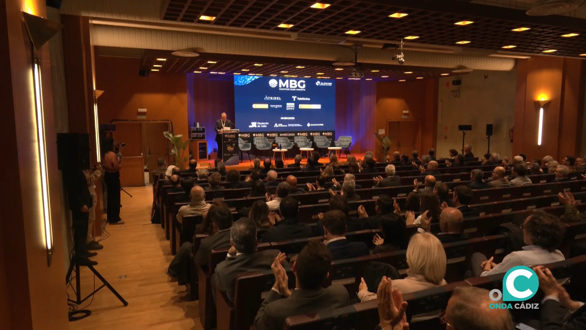 El presidente ejecutivo de Boluda Corporación Marítima, Vicente Boluda, clausura el Congreso Maritime Blue Grown.