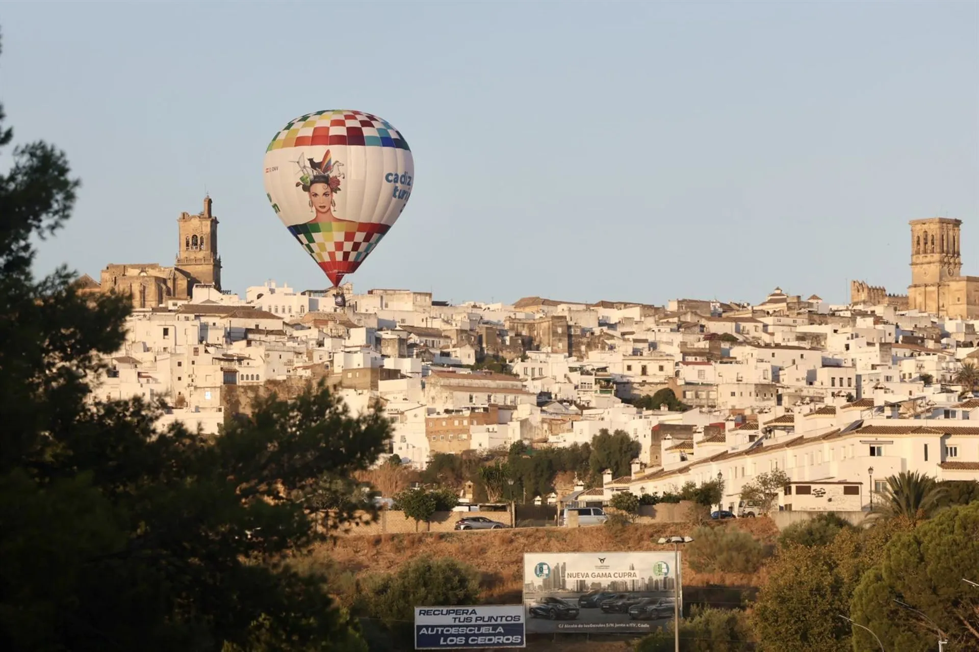 Una foto aérea de Arcos de la Frontera.