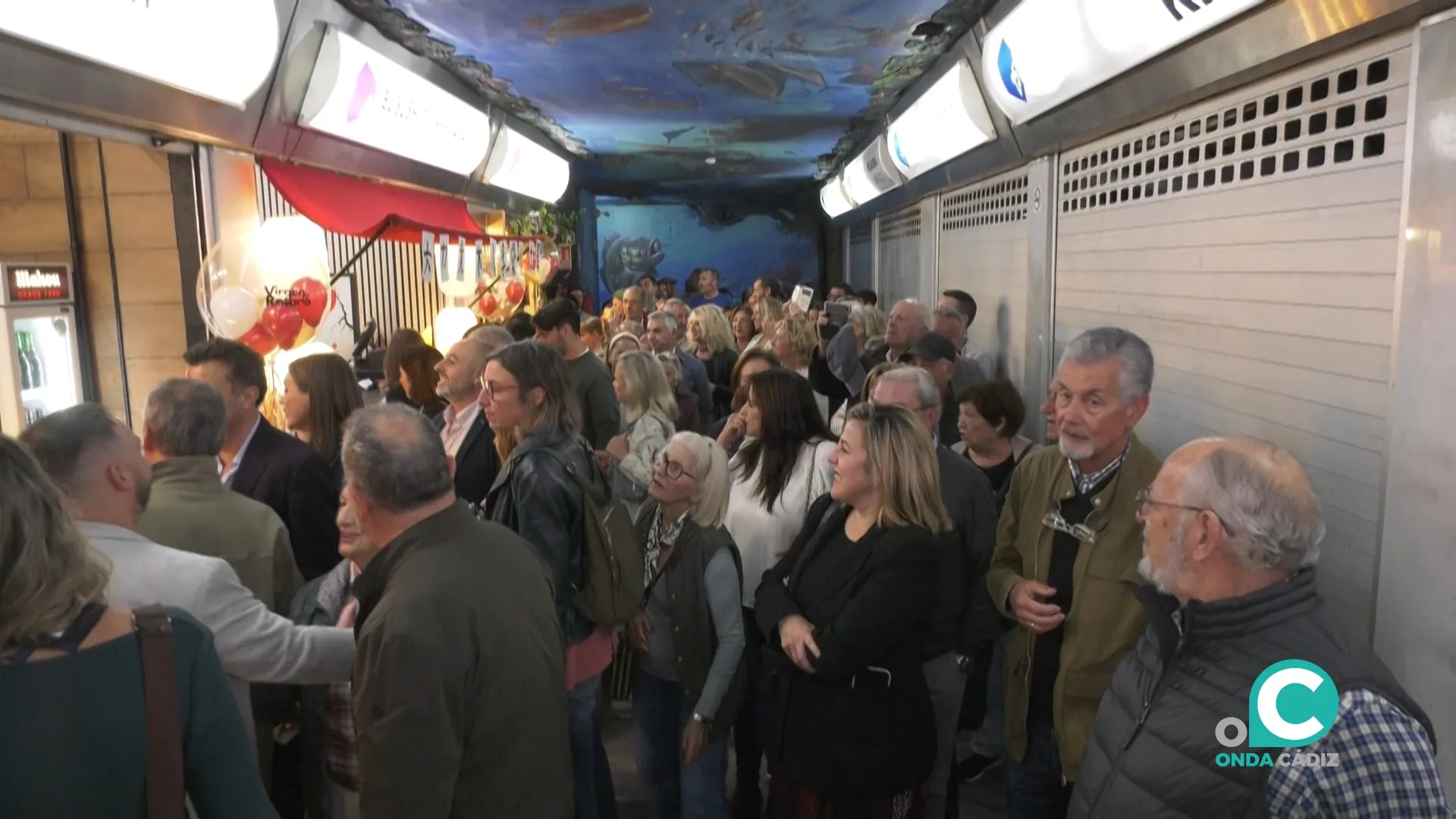 Ambiente en el acto de inauguración del Rincón Gastronómico del Mercado Virgen del Rosario.