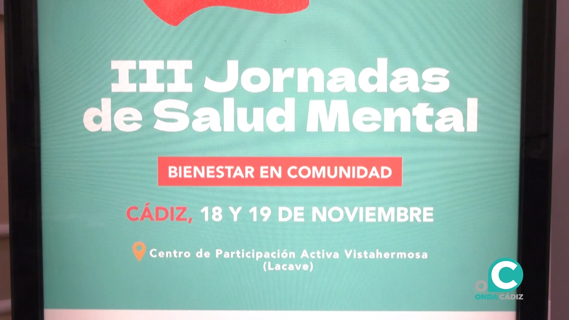 Cartel que anuncia la tercera edición de las Jornadas de Salud Mental.