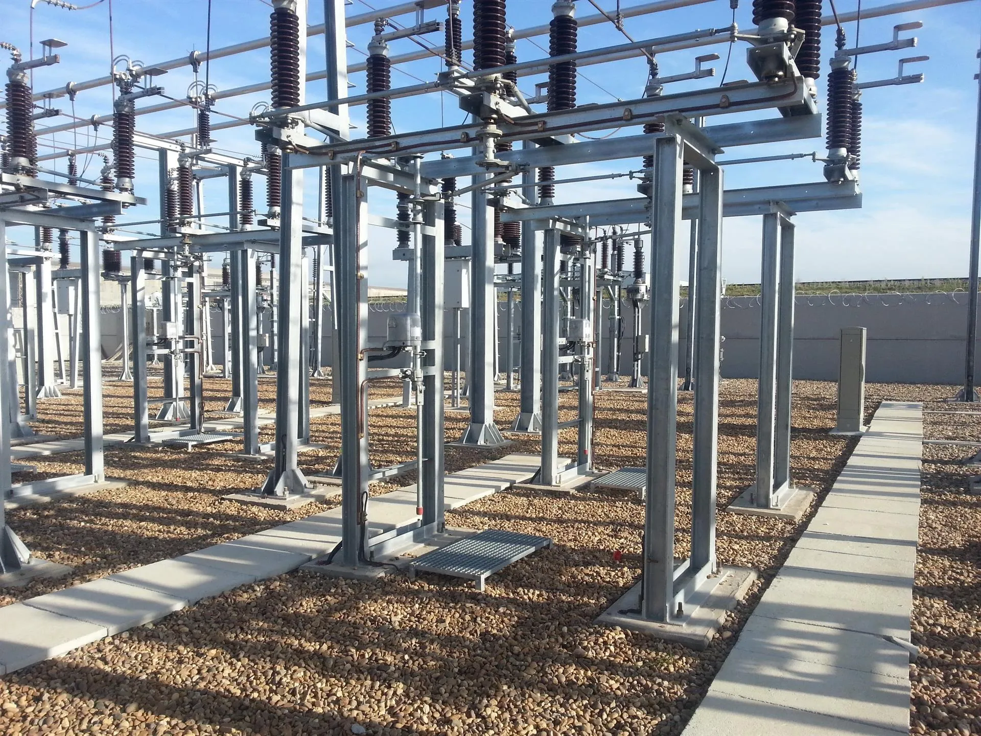 Imagen de archivo de una subestación eléctrica