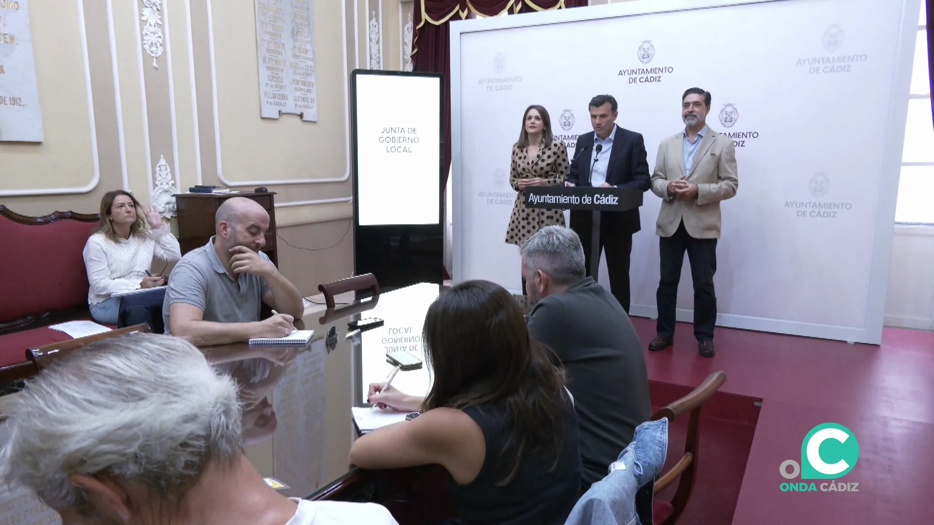 El regidor gaditano este viernes en la Junta de Gobierno Local