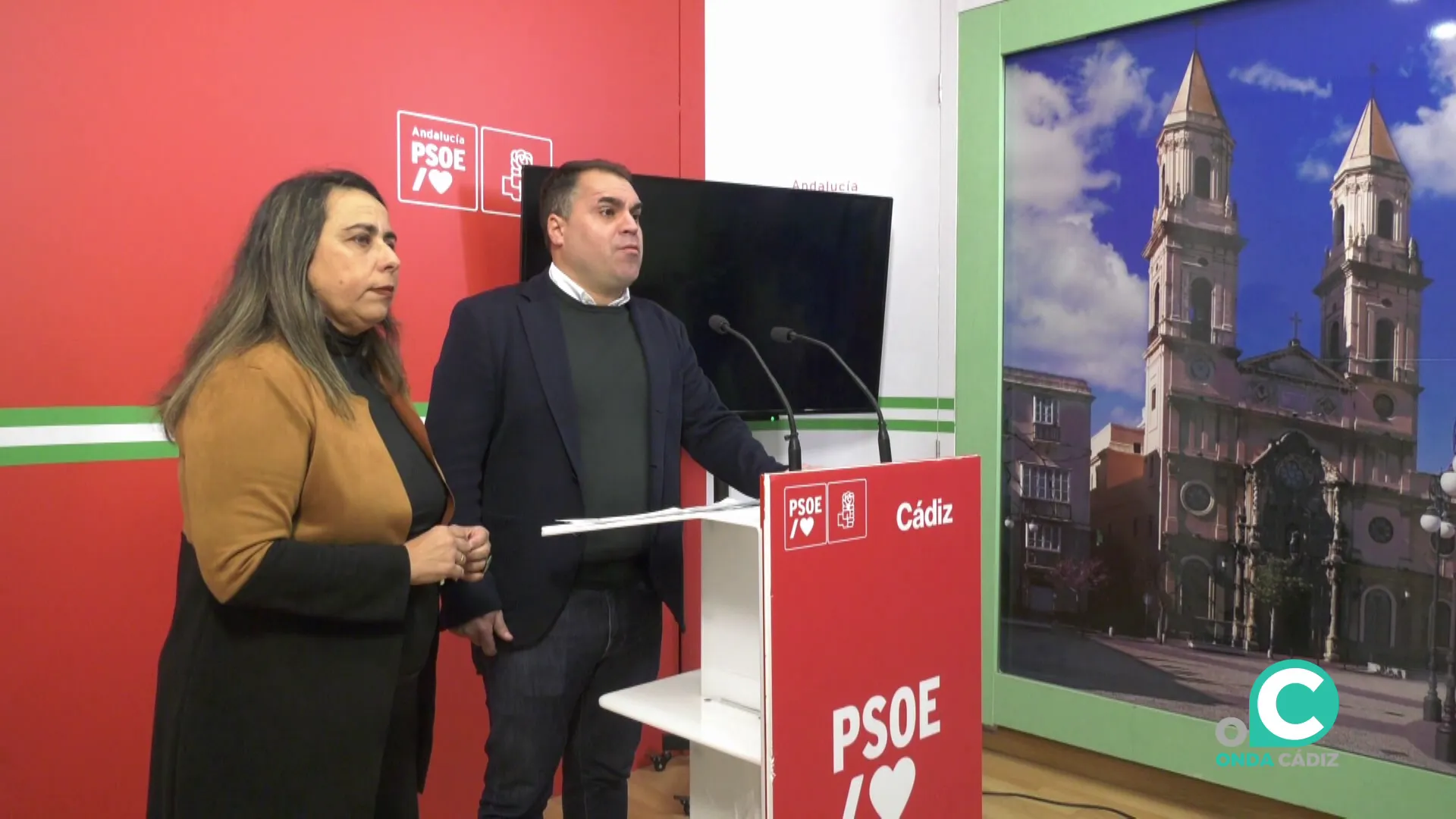 Un momento de la rueda de prensa donde se presentó un vídeo centrado en la denuncia de la violencia vicaria