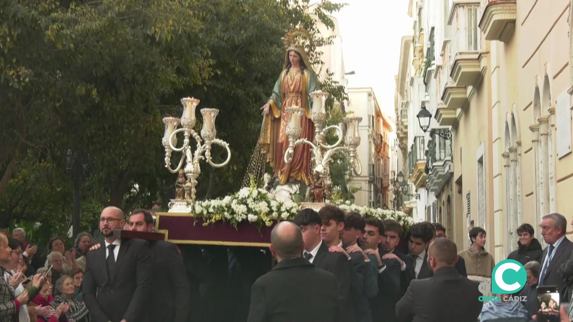 Traslado de María Milagrosa desde la residencia de las Hermanas de la Caridad 