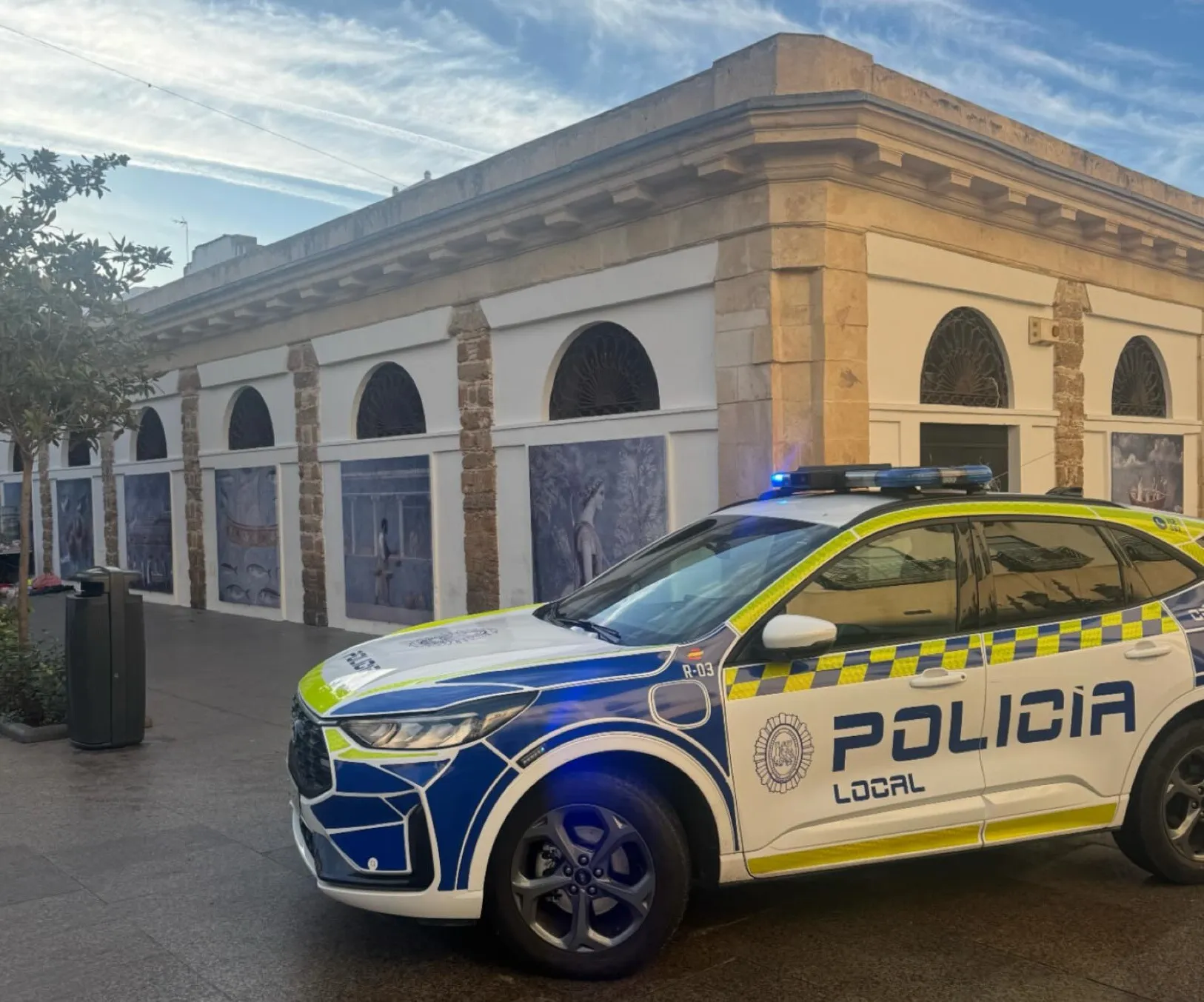 Vehículo de la Policía Local de la localidad gaditana