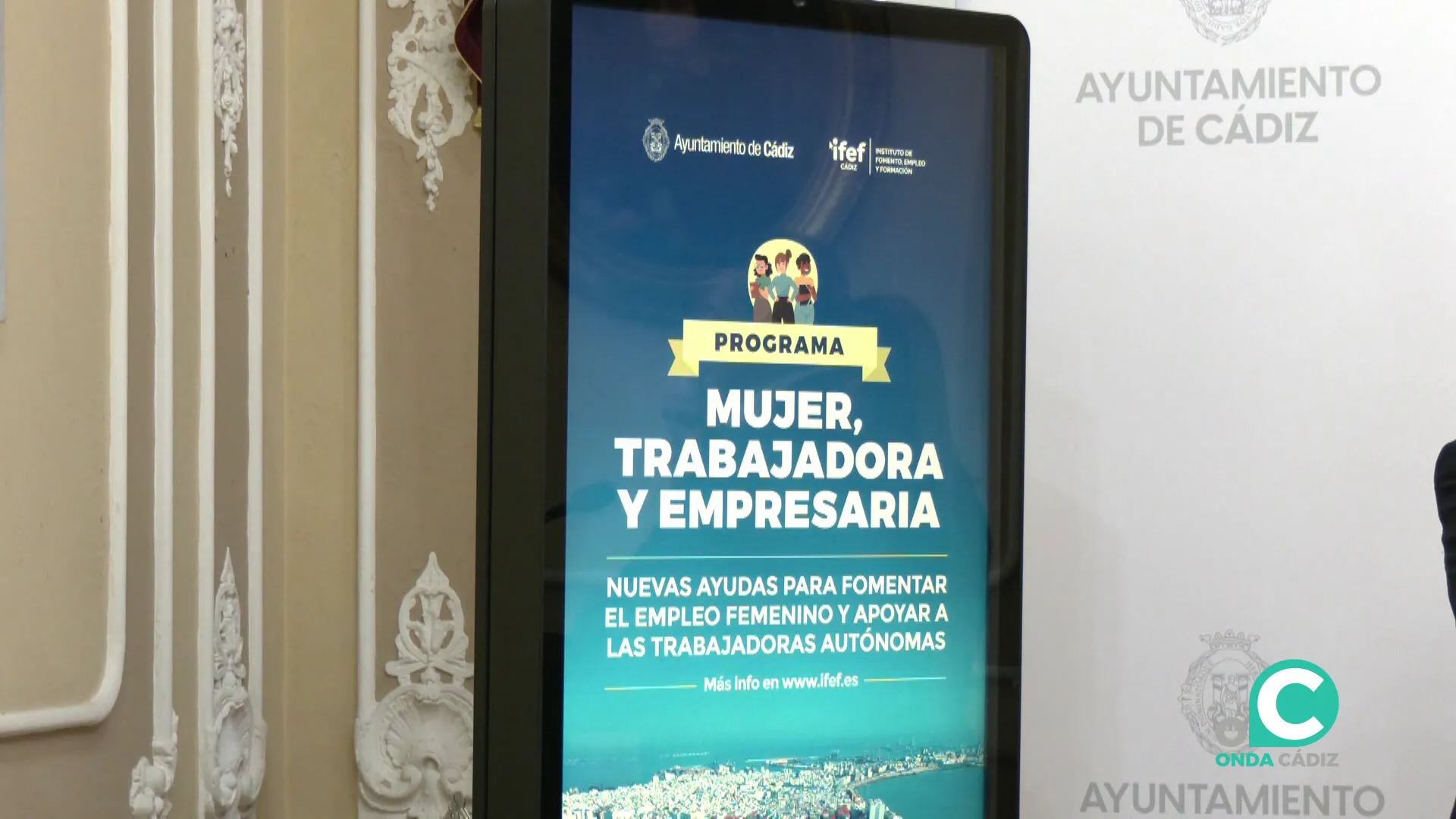 Detalle del cartel del programa presentado este martes en el Ayuntamiento