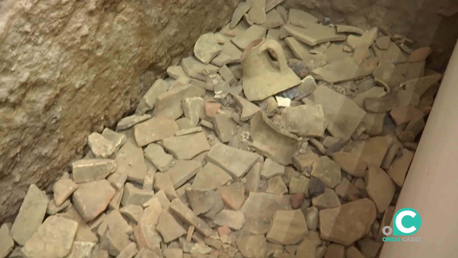 Parte del vertedero romano vinculado a las antiguas industrias pesqueras que se podrá visitar desde hoy