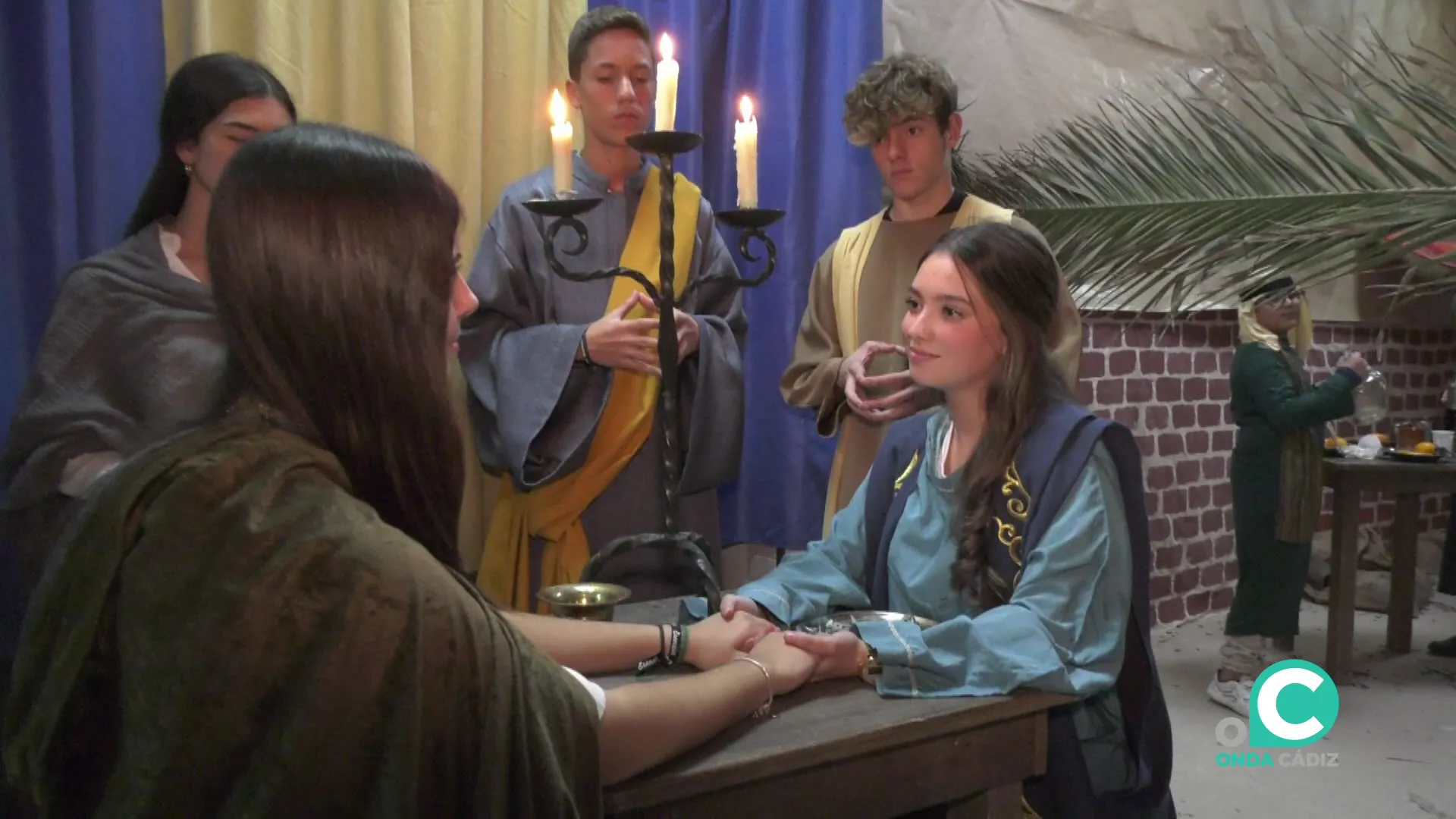 Una de las escenas representadas por los alumnos del centro