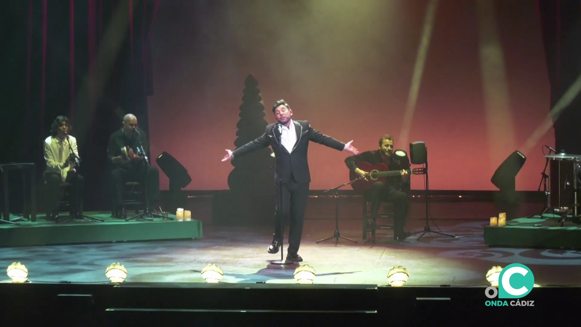 El cantaor catalán durante su actuación 
