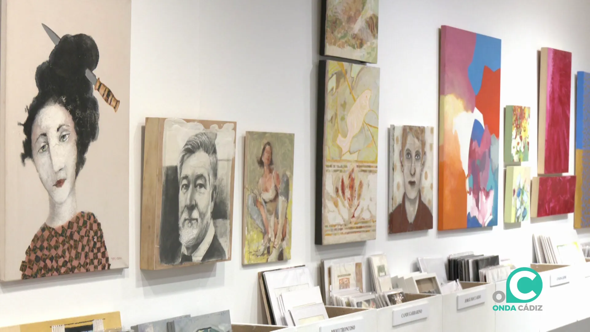 Algunas de las obras que se podrán ver y adquirir hasta el 5 de enero