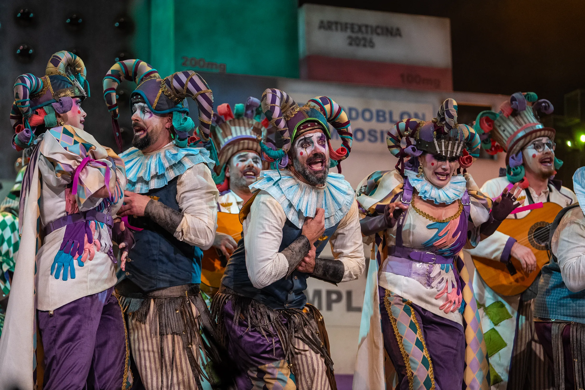 La comparsa de Jesús Bienvenido sancionada por excederse en el tiempo de su repertorio