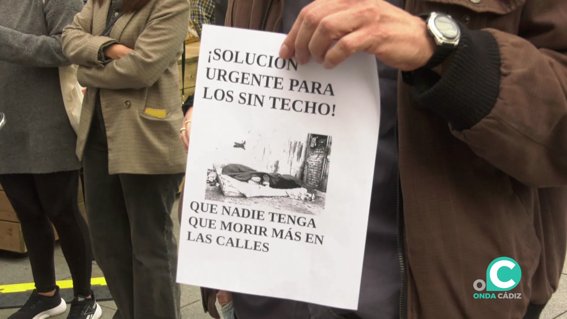 Concentración de Asociación Pro Derechos Humanos en la capital gaditana 