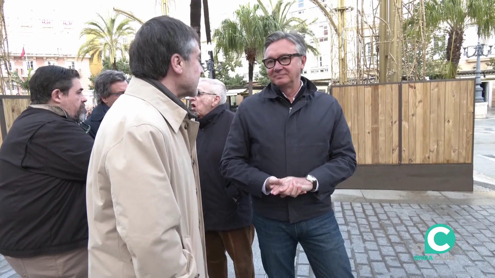 El portavoz del Grupo Parlamentario de la formación en Andalucía este viernes en la capital gaditana