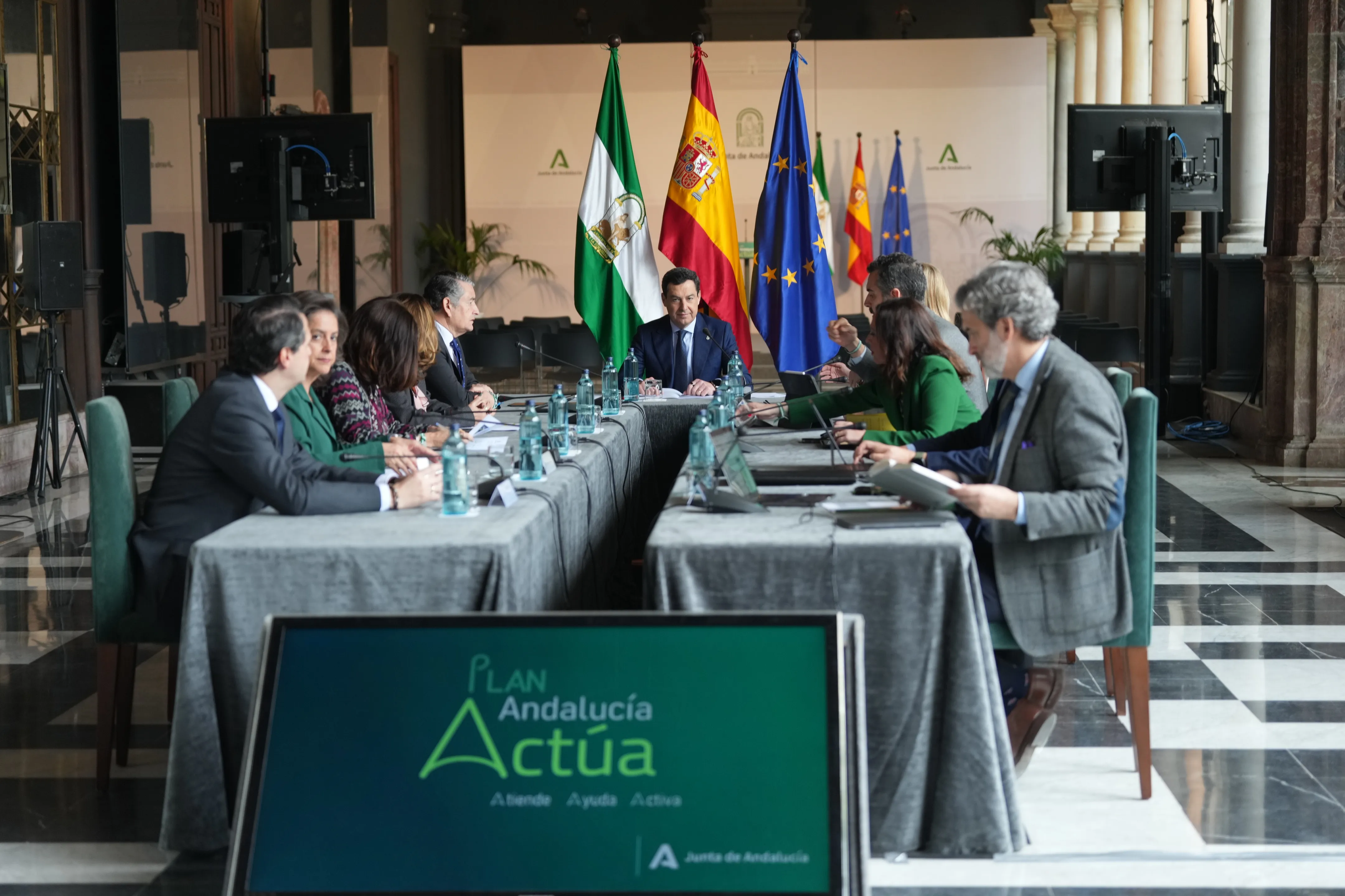 Presentación del Plan 'Andalucía Actúa' en el Palacio de San Telmo.