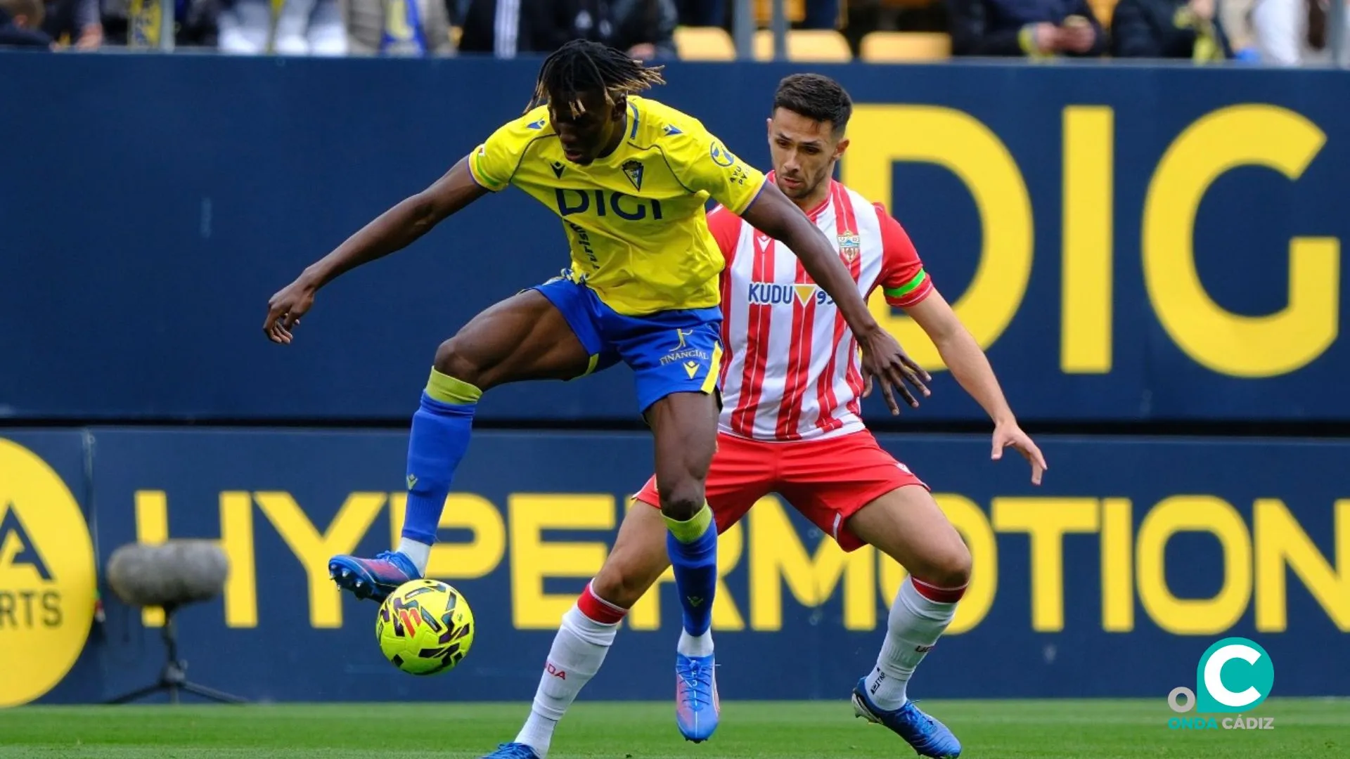 Dawda en una acción del encuentro (Foto: La Liga)