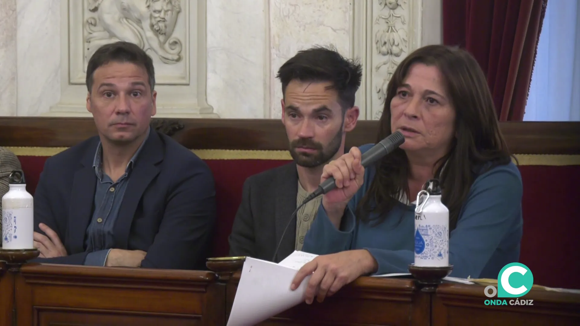 Helena Fernández interviene durante un Pleno en una imagen de archivo