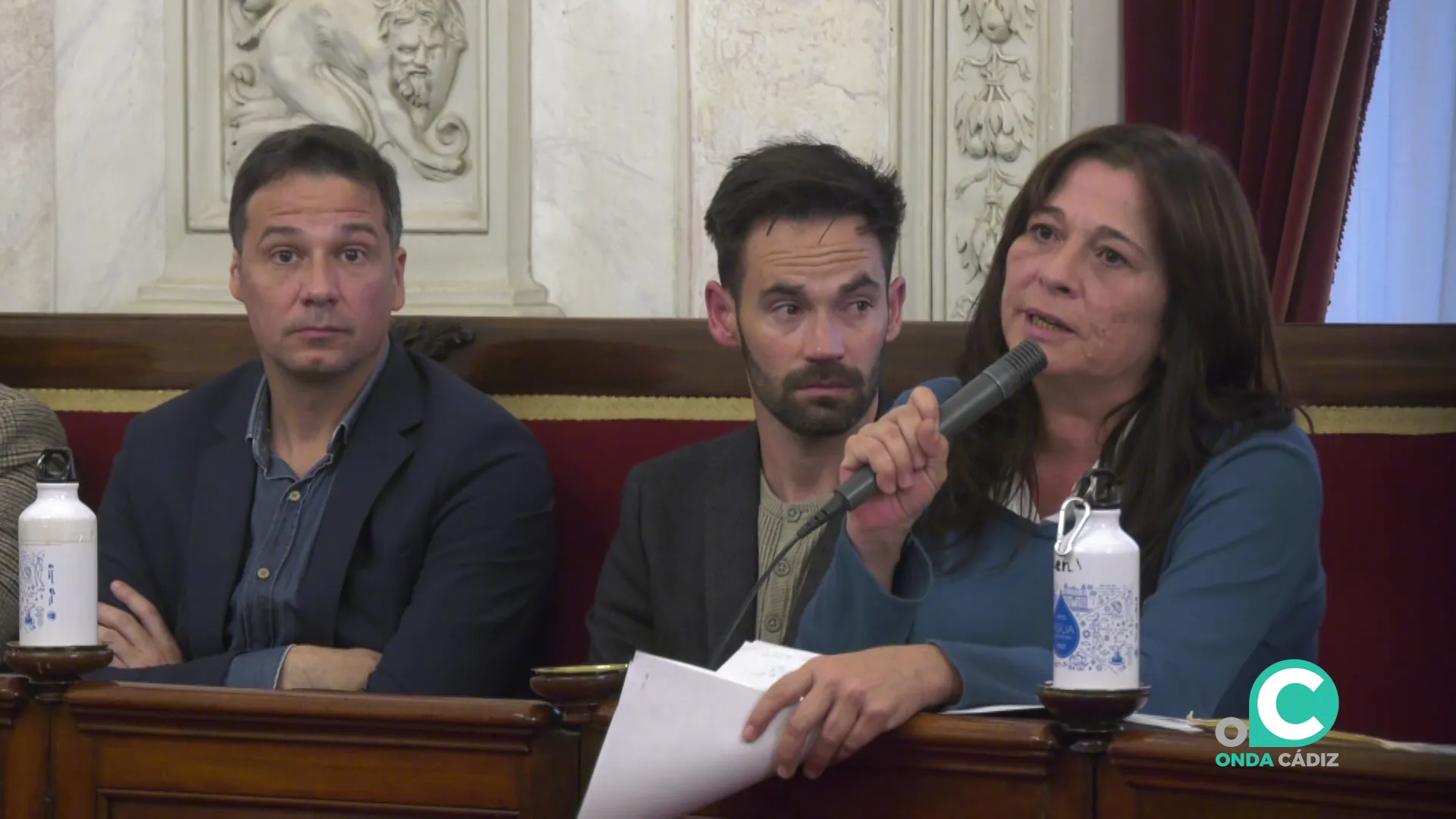 Ediiles de AIG durante un pleno en una imagen de archivo