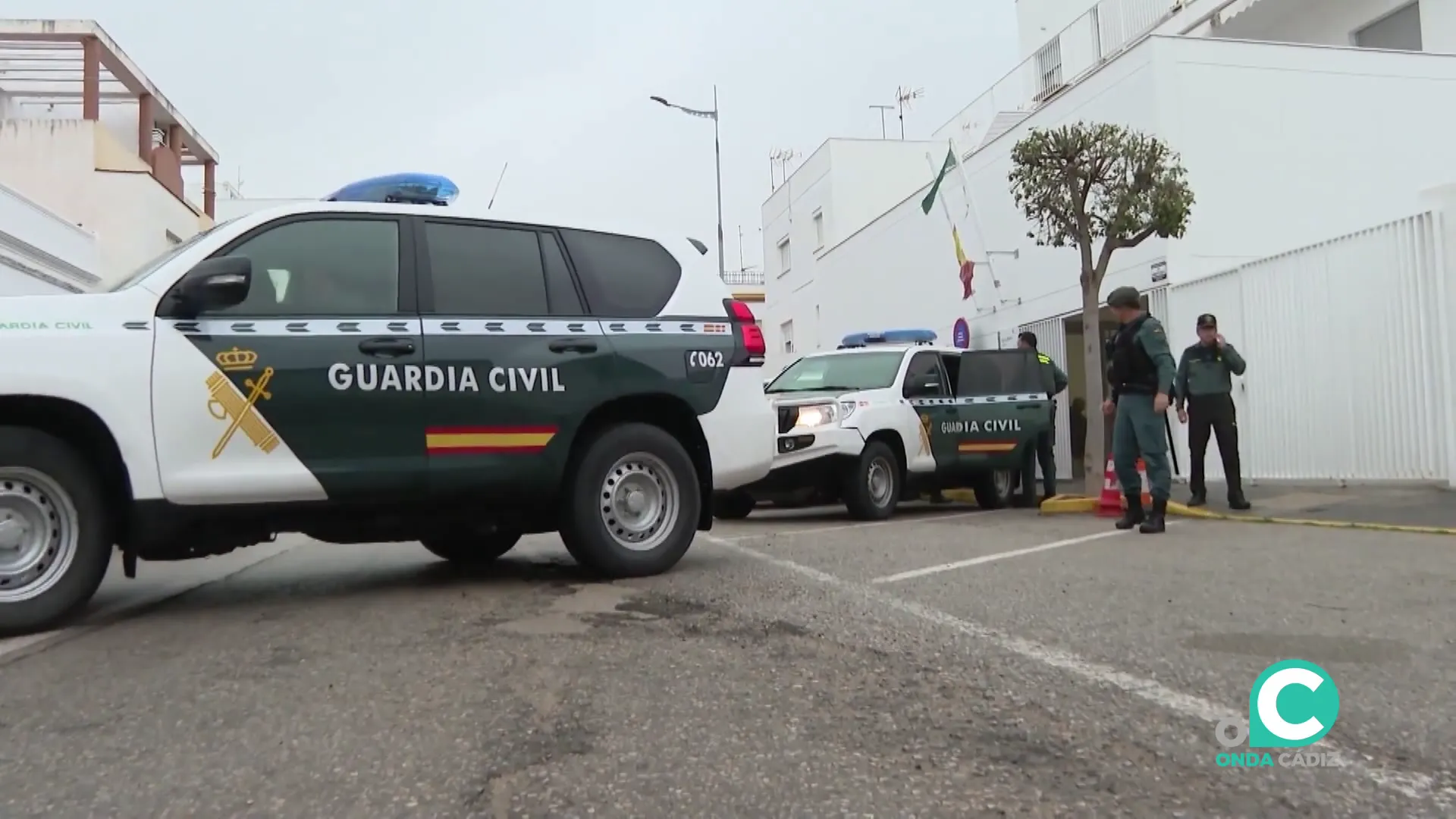 Vehículos de la Guardia Cvil en una actuación en la provincia