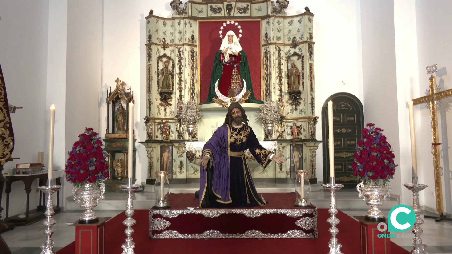 La imagen en el antiguo templo del convento capuchino en una veneración que no se celebraba desde el año 2022