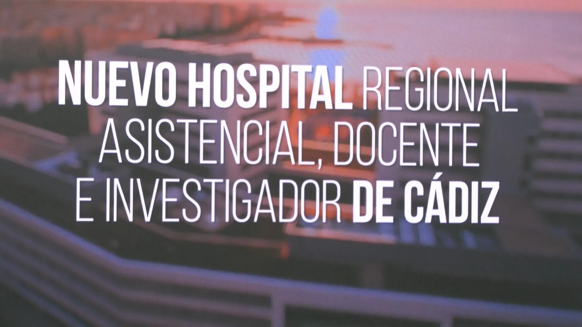 Imagen del vídeo de presentación del nuevo Hospital Regional de Cádiz. 
