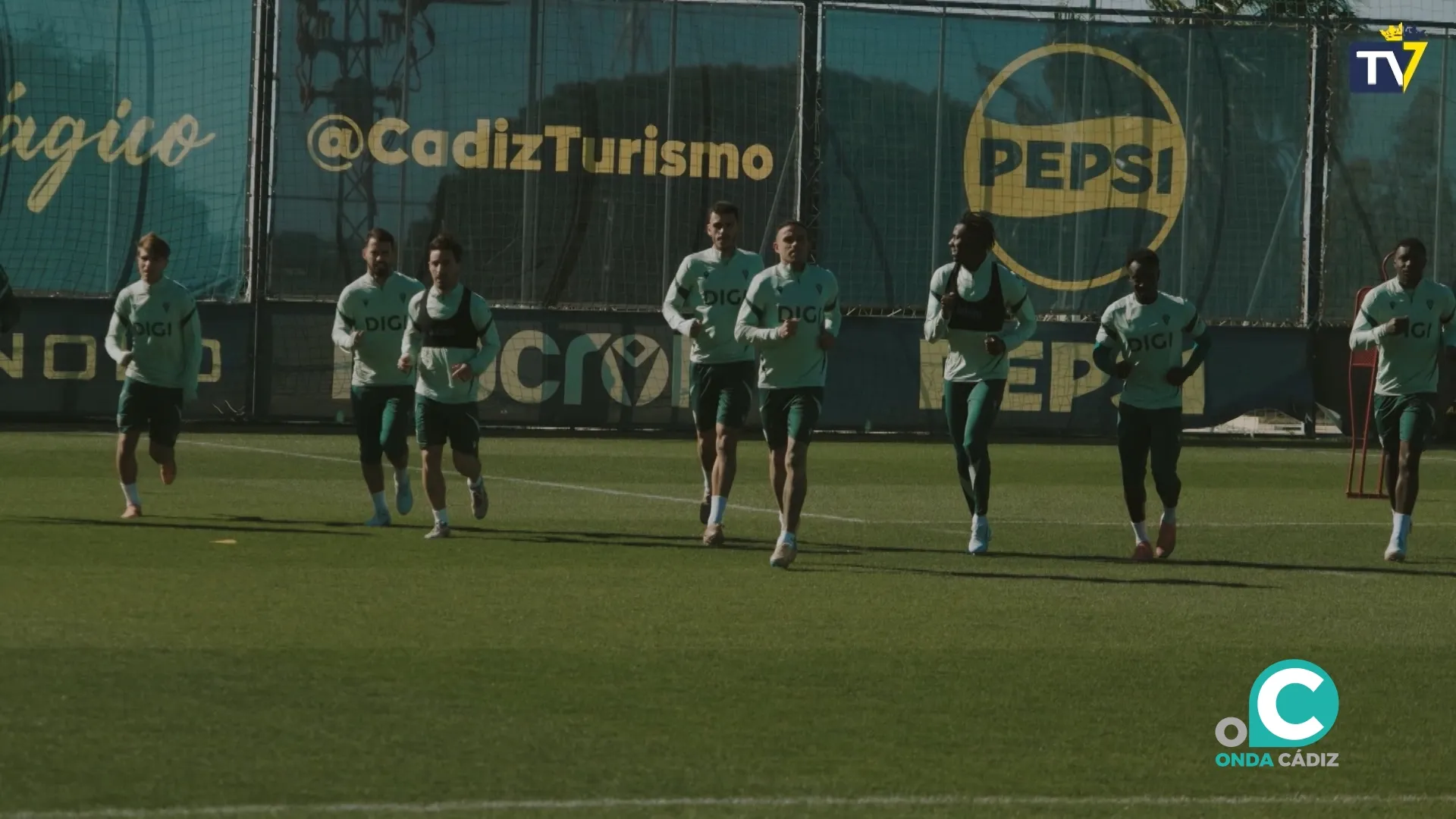 Sesiones de entrenamiento del Cádiz CF.