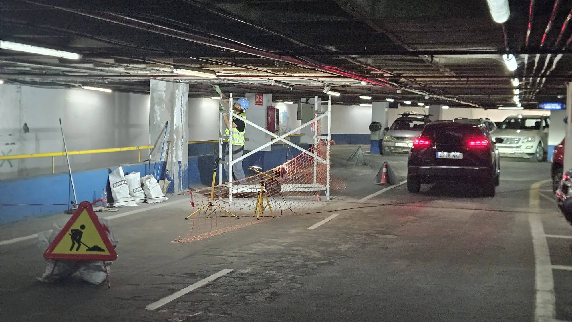 Imagen en una de las zonas donde se interviene actualmente en el equipamiento