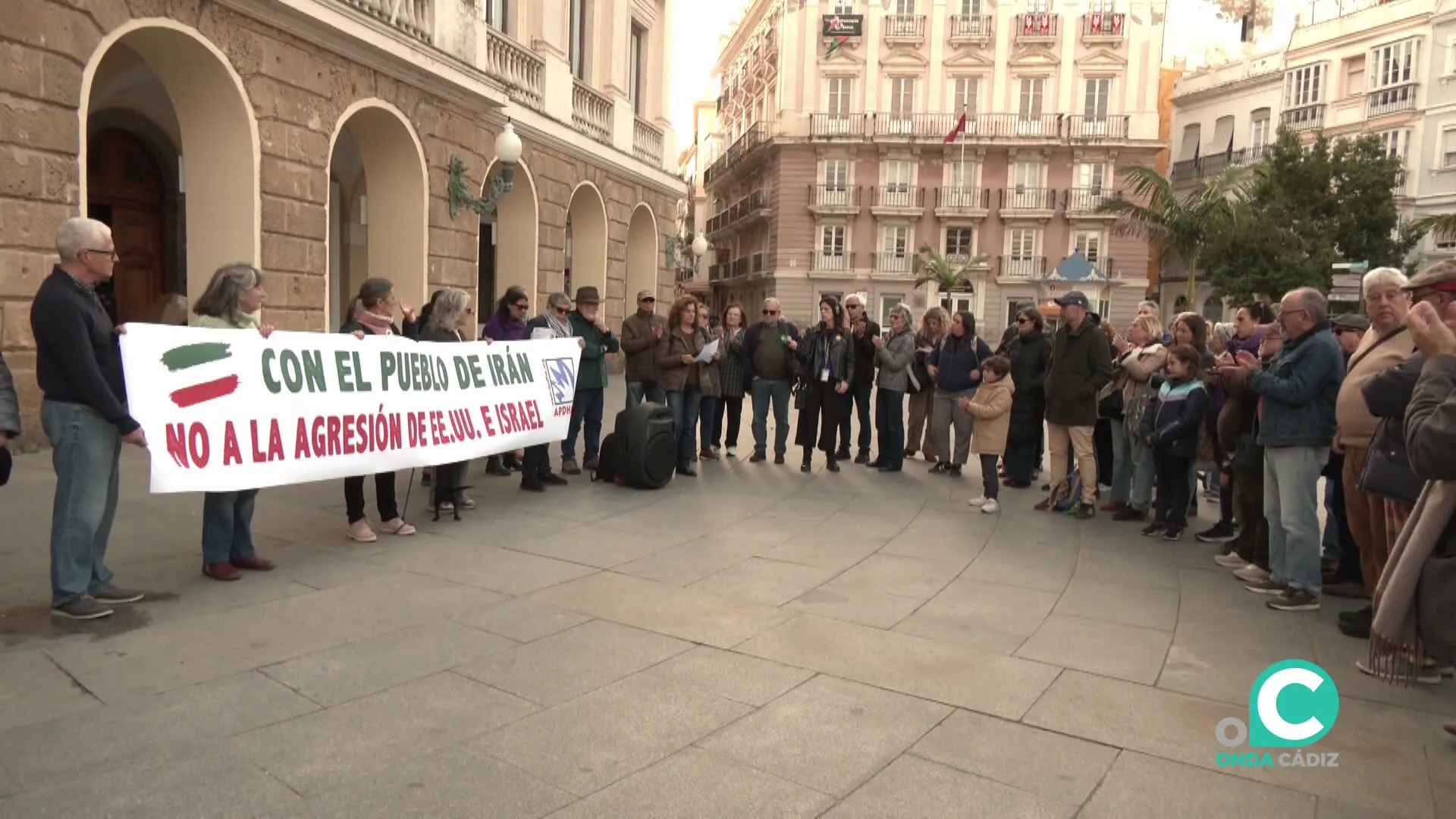 El acto se desarrolló en la plaza de San Juan de Dios