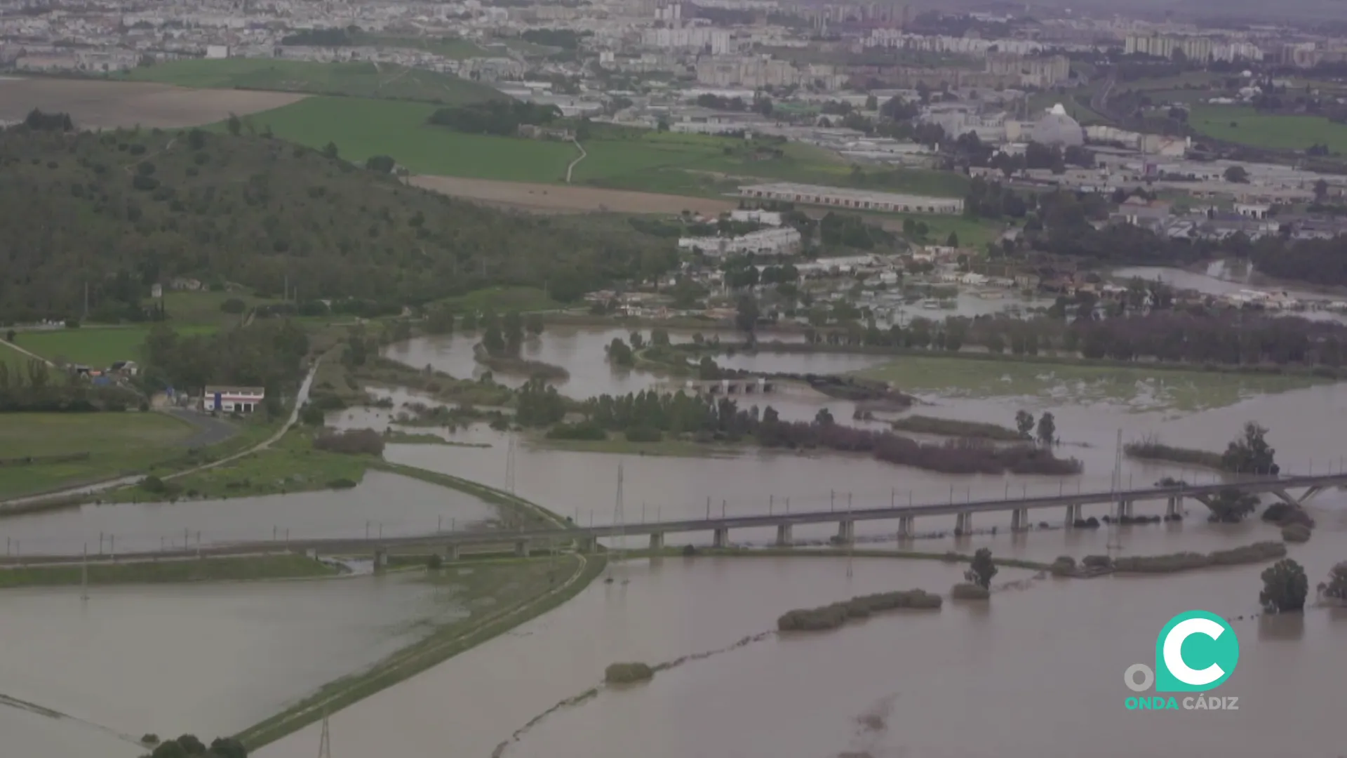 Imagen aerea de las zonas afectadas 