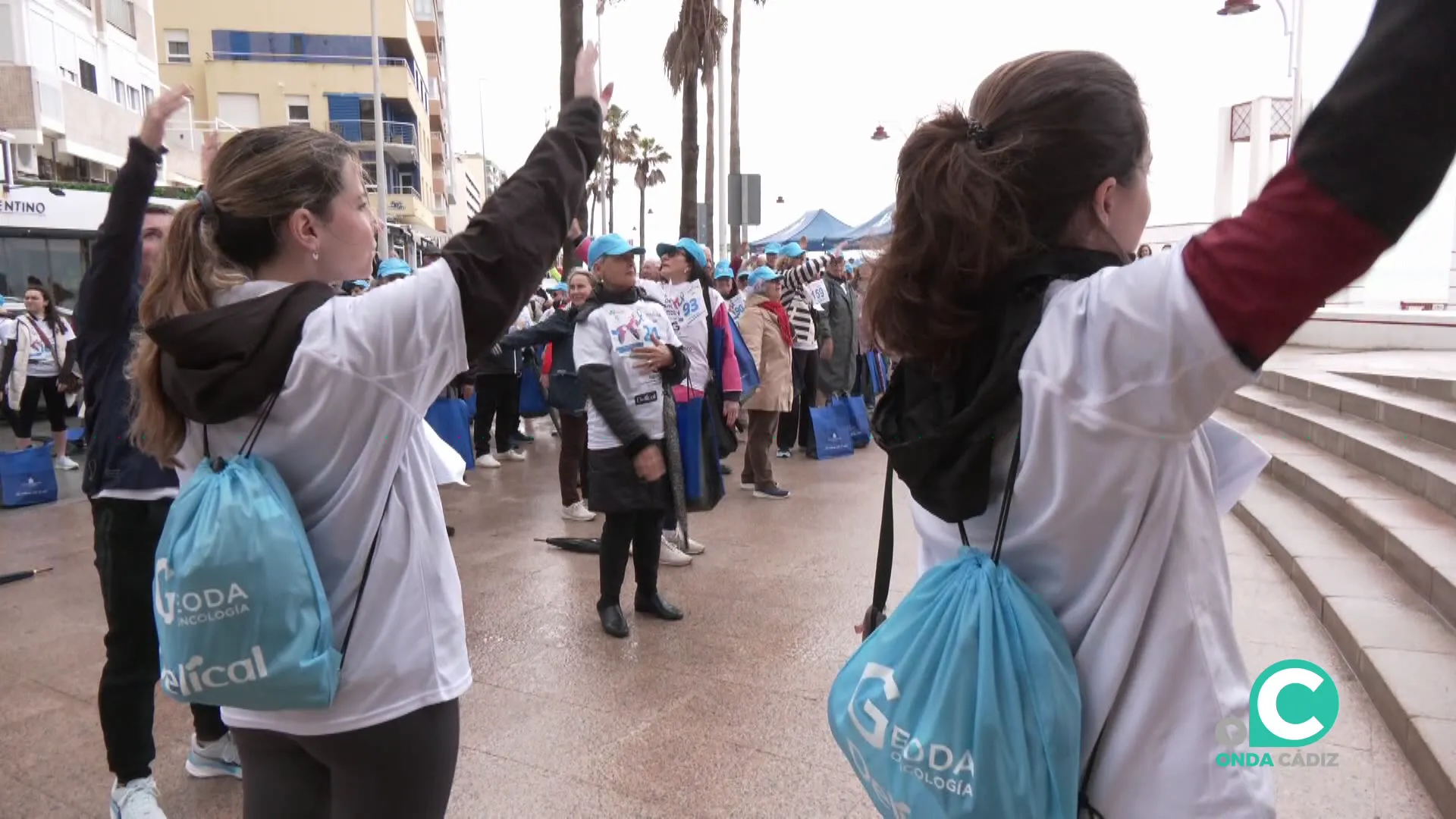 Un momento de la actividad celebrada este viernes en el Paseo Marítimo