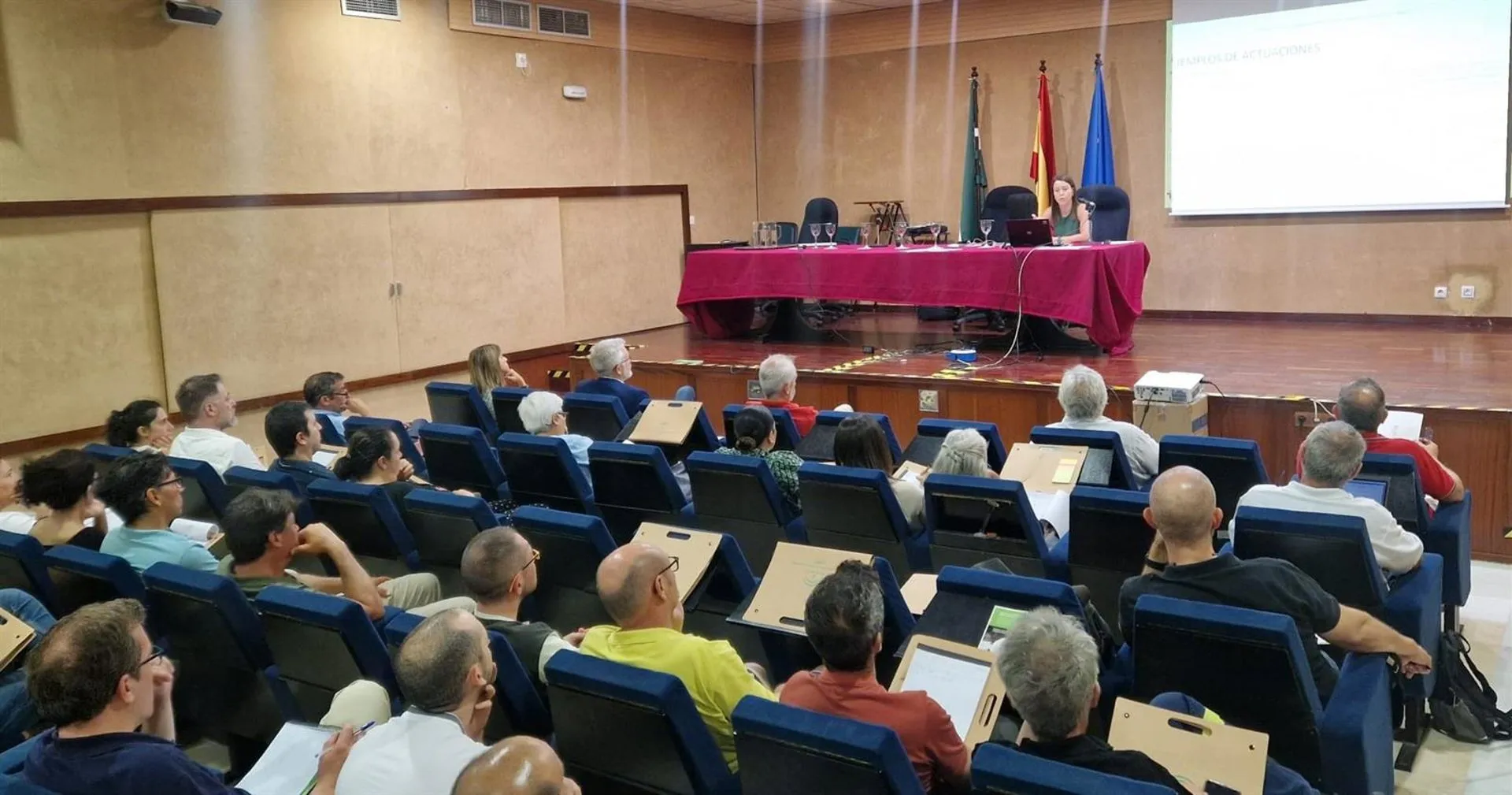 Una de los momentos de la cita que se desarrolló en el Centro de Prevención de Riesgos Laborales de Cádiz