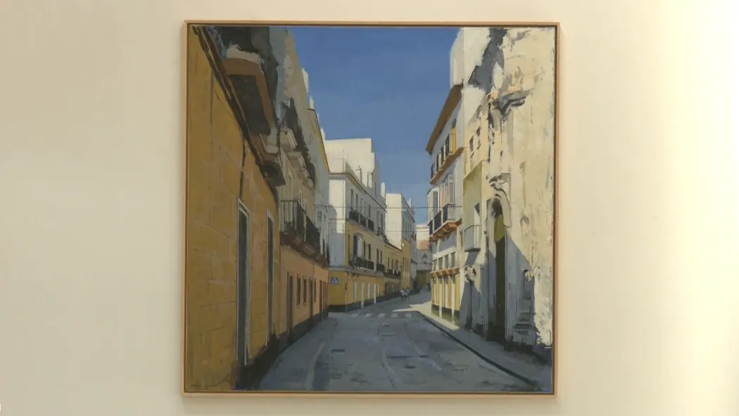 El pintor Cecilio Chaves se baja de sus azoteas para retratar las calles de Cádiz.
