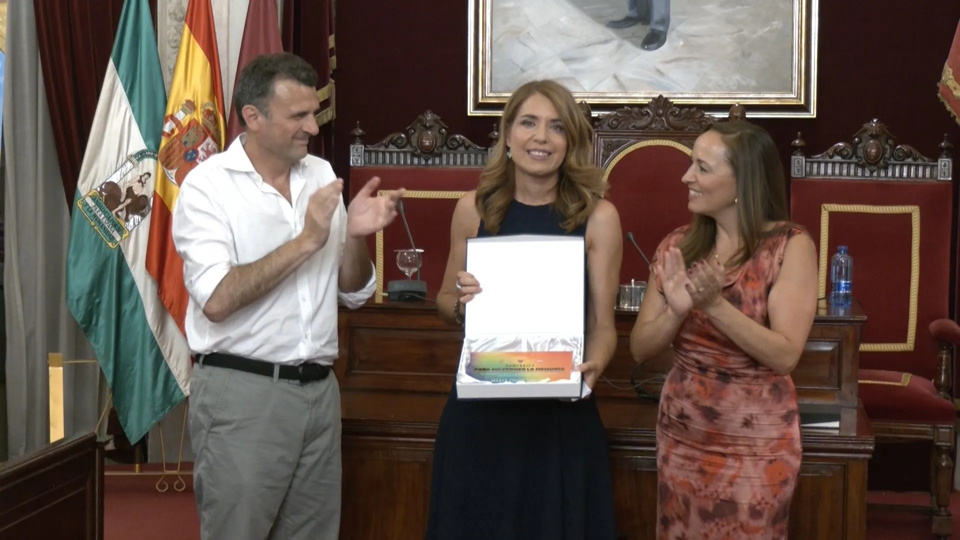 Marta Tocón de Onda Cádiz recibe el reconocimiento 