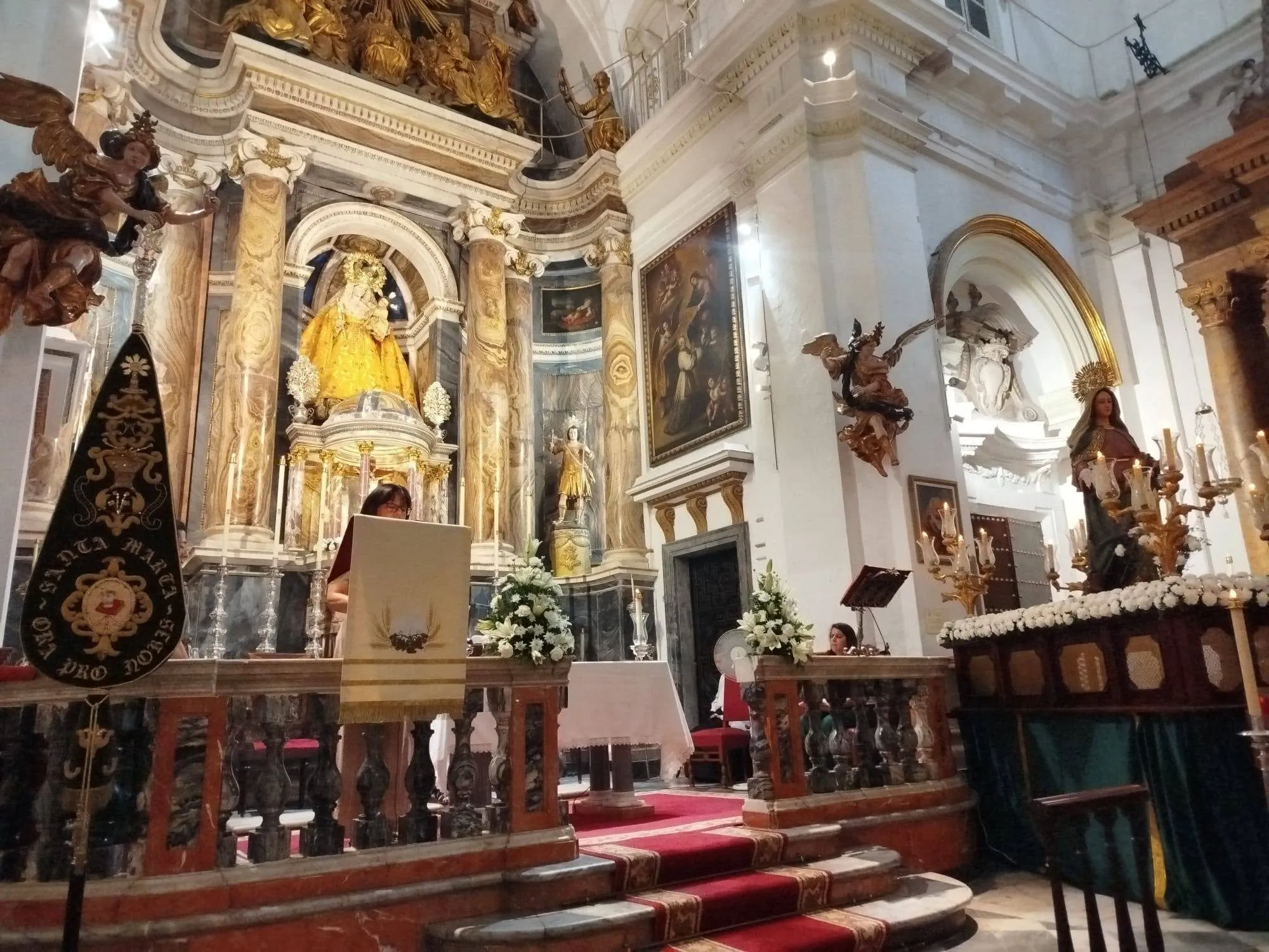 La imagen saldrá en procesión de alabanza este miércoles acompañada por la banda de música Ciudad de Cádiz