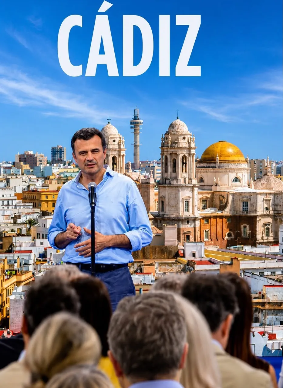 Bruno García, en el acto de presentación de los candidatos del PP a las capitales de provincia para los comicios municipales. 