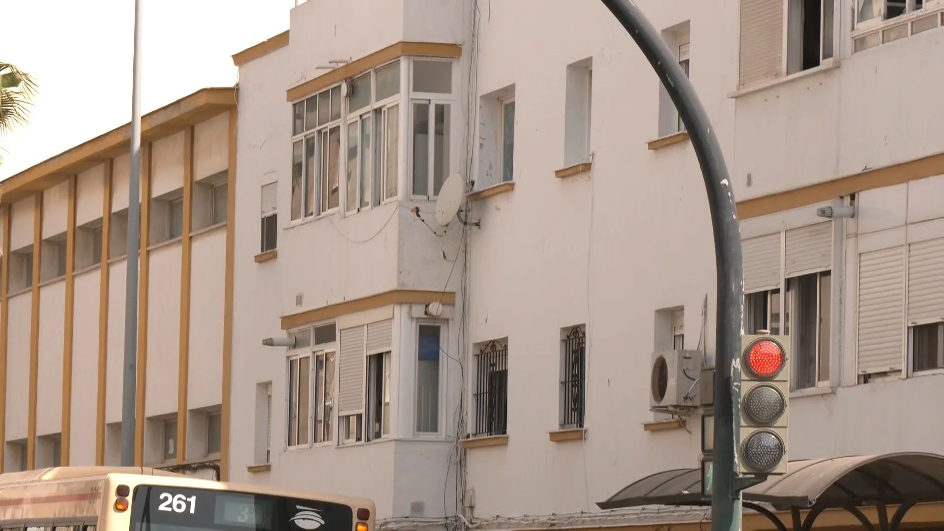 Imagen de la finca afectada en la avenida Lacave 