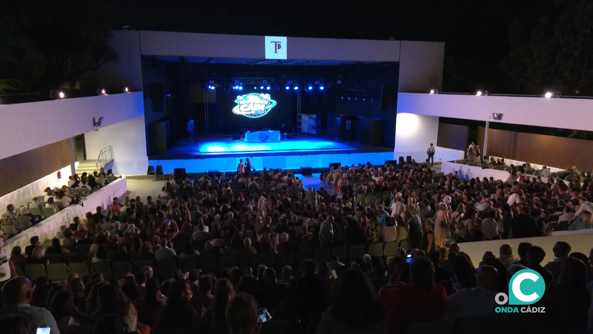 Imagen del auditorio durante el segundo pase del espectáculo. 