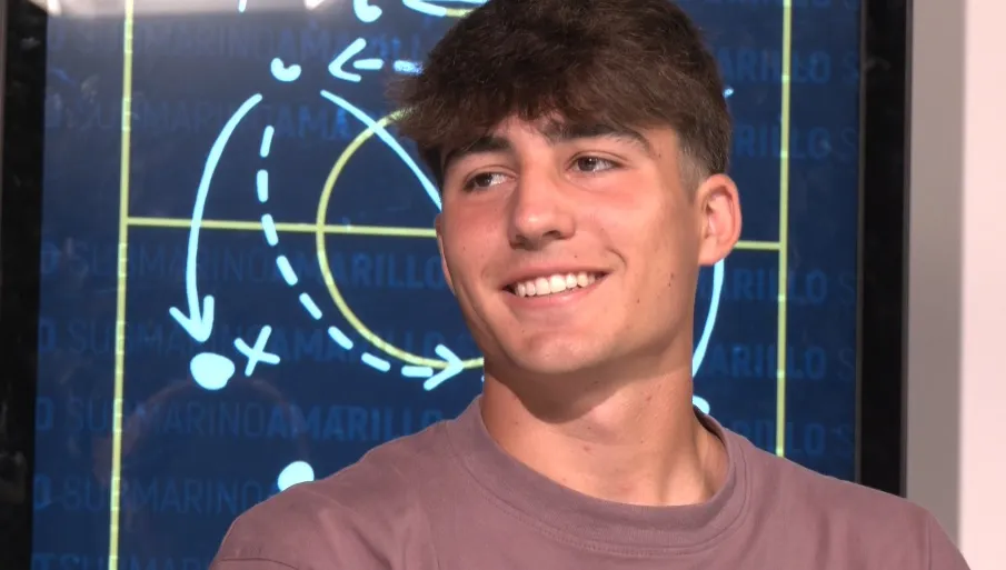 Juan Díaz en el plató de Onda Cádiz TV 