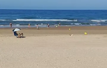 Playa de Cádiz en septiembre