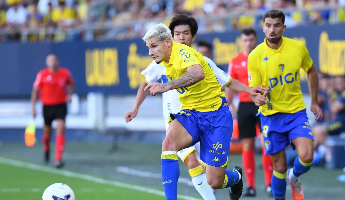 Cristian Gutiérrez se lesionaba ante la UD Las Palmas (Foto: Cádiz CF)